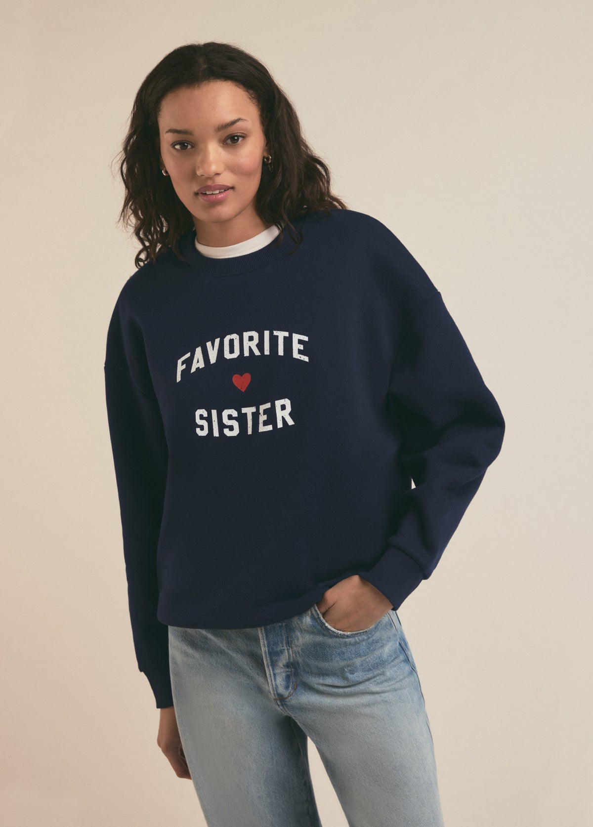 "Favorite Sister Heart Logo" Džemperis