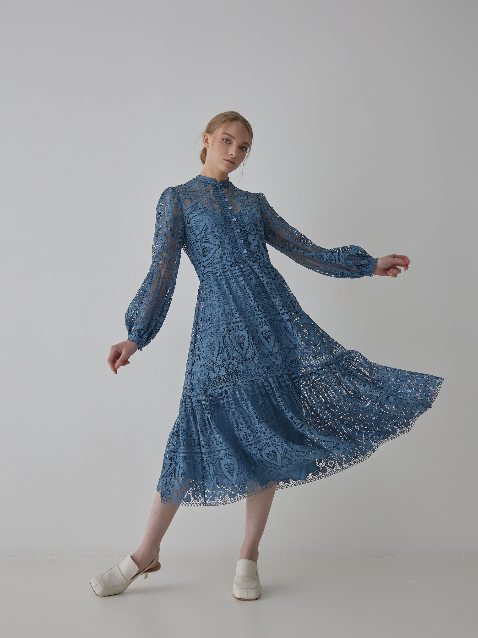 temperley london blue dress