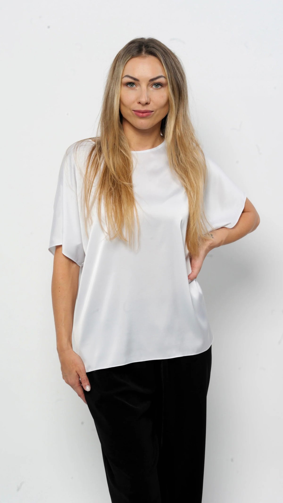 Oversized zīda tops