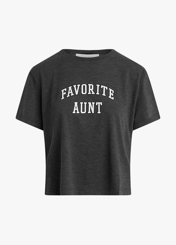 "Favorite Aunt Cropped Collegiate" T-krekls