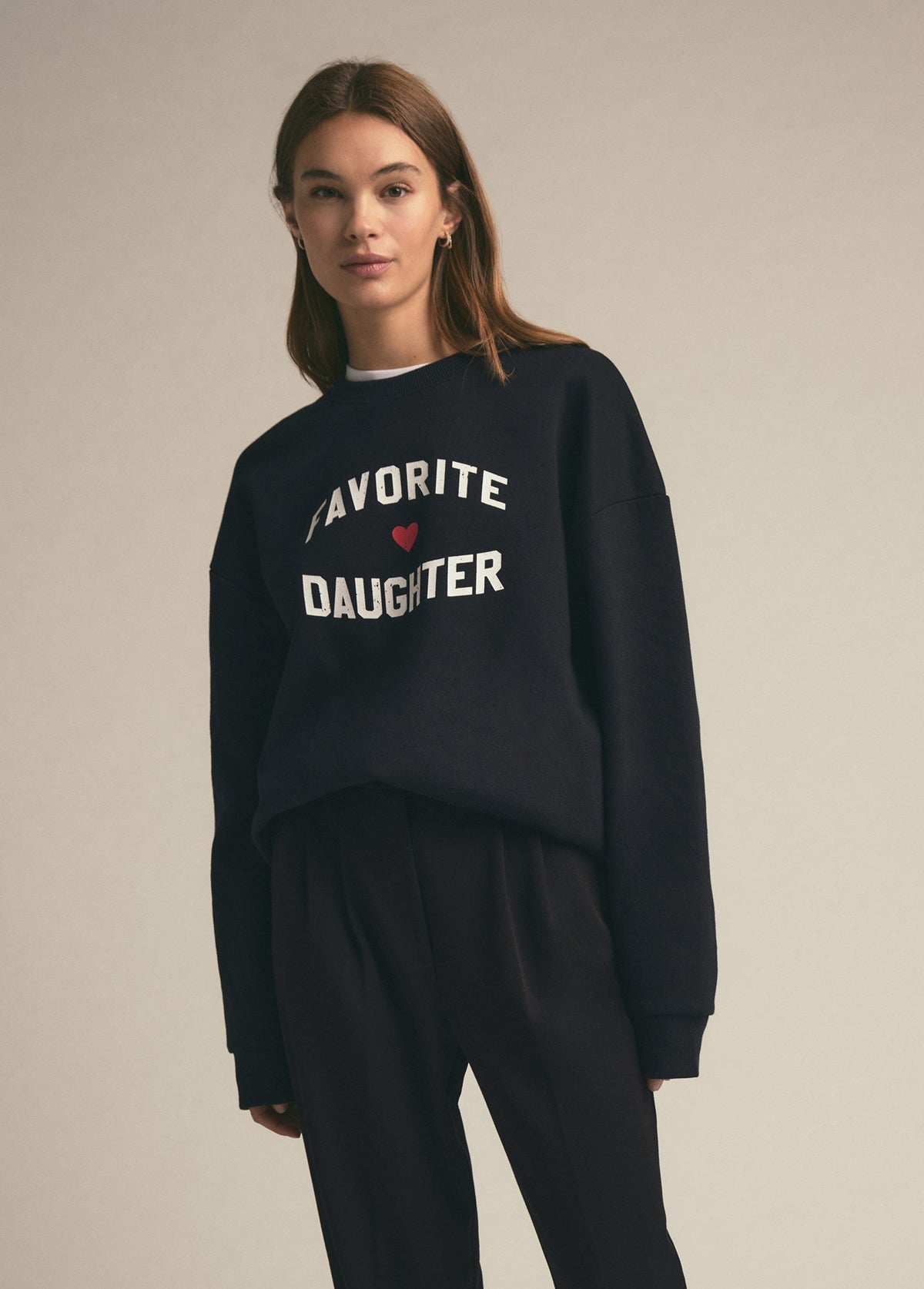 Favorite Daughter Heart Logo Sweatshirt