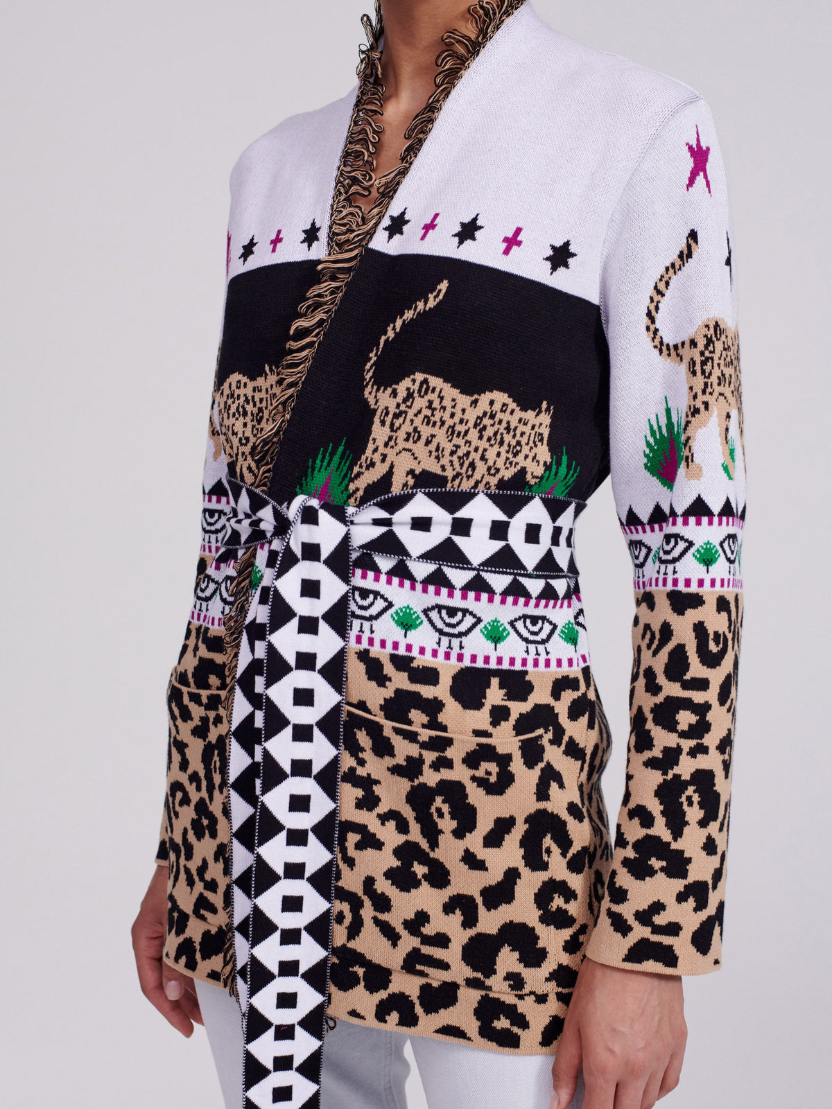 "Leopardess Cotton Jacquard" jaka