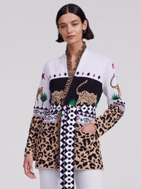 "Leopardess Cotton Jacquard" jaka