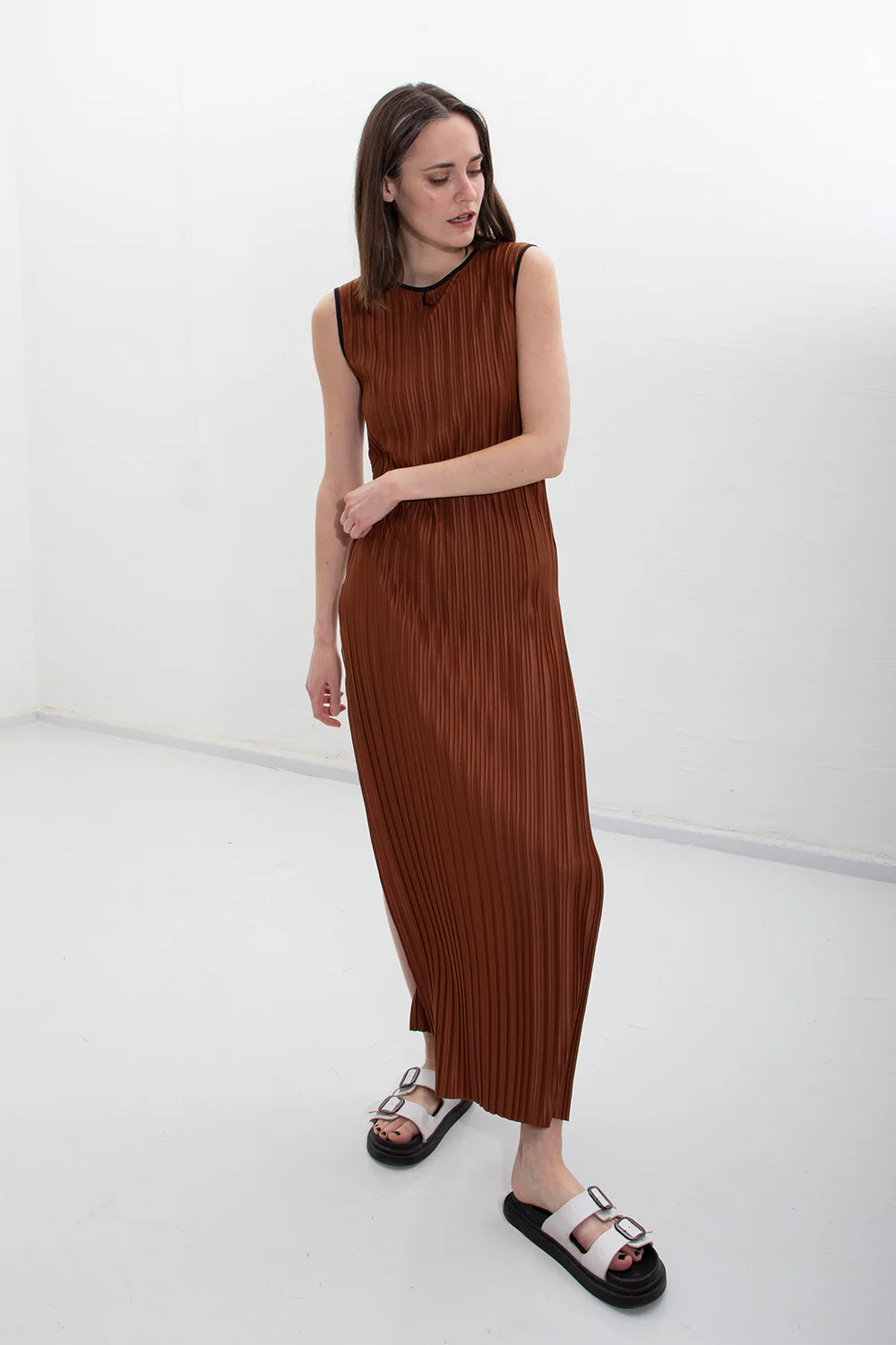 Erle Pleated Dress