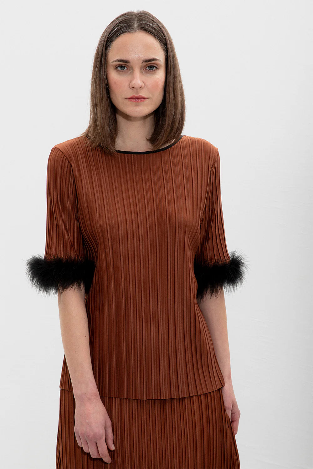 Lisa Pleated T-shirt