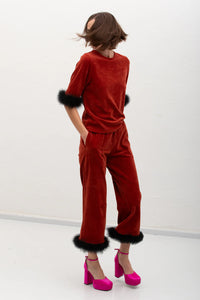 Anett Velour Trousers