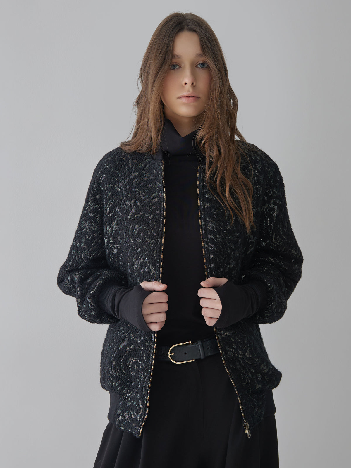 Jacquard Bomberjacket